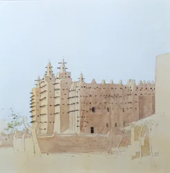 A dzsennéi nagymecset (Mali), kedd, 2000